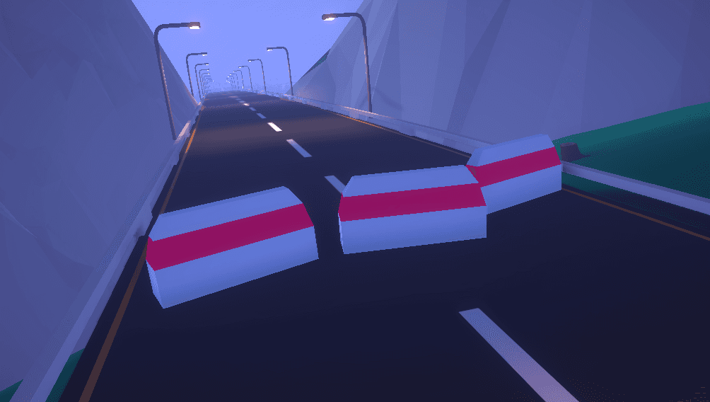 Screenshot of unused road blocks